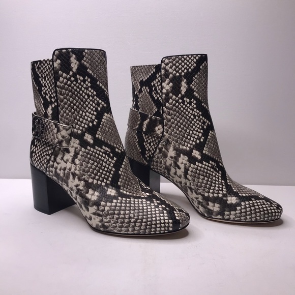 Tory Burch Kira Snake Stamped Leather Bootie